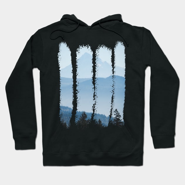 Adventure in the Mountains - Blue Morning Hoodie by Cascadia by Nature Magick